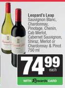 Leopard's Leap Sauv Blanc,Chardonnay,Pino,Chenin,Cab Merlot,Cab Sauv,Shiraz,Merlot & Pinot-750ml