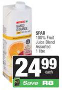 Spar 100% Fruit Juice Blend Assorted-1L
