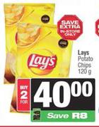 Lay's Potato Chips-For 2 x 120g