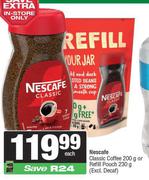 Nescafe Classic Coffee 200g Or Refill Pouch 230g