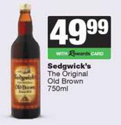 Sedgwick's The Original Old Brown-750ml