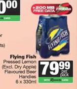Flying Fish Pressed Lemon Flavoured Beer Handies-6 x 330ml Per Pack