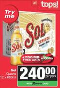 Sol Quarts-12 x 660ml Per Pack