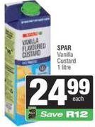 Spar Vanilla Custard-1Ltr Each