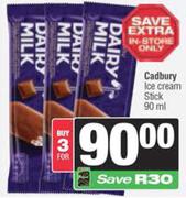 Cadbury Ice Cream Stick-For 3 x 90ml
