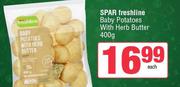 Spar Freshline Baby Potatoes With Herb Butter-400gm 