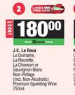 J.C Le Roux Le Domaine,La Fleurette,La Chanson Or Sauvignon Blanc Non-Vin Sparkling Wine 750ml-For 2