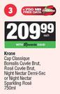 Krone Cap Clasique Borealis Cuvee Brut,Rose Cuvee Brut,Night Nectar Demi-Sec/Sparkling Rose-750ml EA
