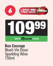 Bon Courage Blush Vin Doux Sparkling Wine-750ml