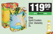 Ciao Spirit Coolers (Incl. Variants)-2Ltr Each