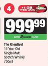 The Glenlivet 15 Year Old Single Malt Scotch Whisky-750ml