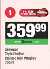 Jameson Triple Distilled Blended Irish Whiskey-750ml