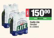 Castle Lite Handies-For 2 x 6 x 330ml