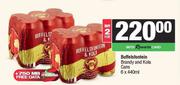 Buffelsfontein Brandy And Kola Cans-For 2 x 6 x 440ml
