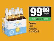 Corona Cero Handies-6 x 355ml Per Pack