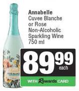 Annabelle Cuvee Blance Or Rose Non-Alcoholic Sparkling Wine-750ml Each
