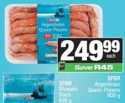 Spar Argentinian Queen Prawns-800gm