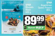 Spar Mussels Black-600gm