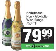 Robertsons Non-Alcoholic Wine Range-750ml Each