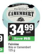 Fairview Brie Or Camembert-125gm Each