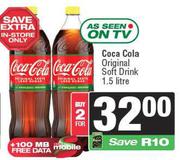 Coca-Cola Original Soft Drink-For 2 x 1.5Ltr