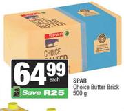 Spar Choice Butter Brick-500g