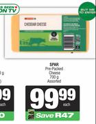 Spar Pre Packed Cheese Assorted-700g