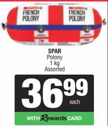 0Spar Polony Assorted-1Kg