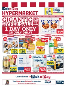 Pick n Pay Hypermarket KwaZulu-Natal : Gigantic Hyper Sale (25 July 2026 Only!)