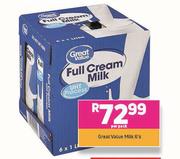 Great Value Milk-6's Per Pack