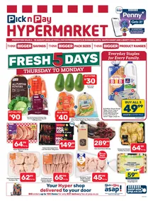 Pick n Pay Hypermarket KwaZulu-Natal : Fresh 5 Days (06 August - 10 August 2026)