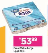 Great Value Large Eggs-30's
