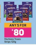 Marltons Treats Strips-For Any 5 x 120g
