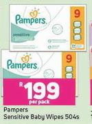 Pampers Sensitive Baby Wipes-504's Per Pack
