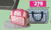 Little One Dotty Nappy Bag 26L-Each