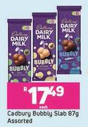 Cadbury Bubbly Slab Assorted-87g Each