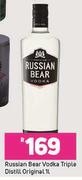 Russian Bear Vodka Triple Distill Original-1Ltr