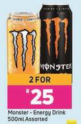 Monster Energy Drink Assorted-For 2 x 500ml