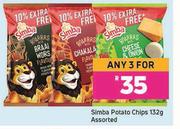 Simba Potato Chips Assorted-For Any 3 x 132g