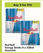Red Bull Energy Drinks Assorted-For Any 2 x 4 x 250g
