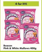 Beacon Pink & White Mallows-For 4 x 400g