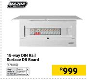 Major Tech 18 Way DIN Rail Surface DB Board 575650