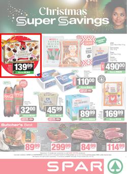 SPAR & SUPERSPAR KwaZulu-Natal Country : Christmas Super Savings (08 December - 24 December 2025), page 1