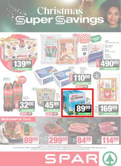 SPAR & SUPERSPAR KwaZulu-Natal Country : Christmas Super Savings (08 December - 24 December 2025), page 1