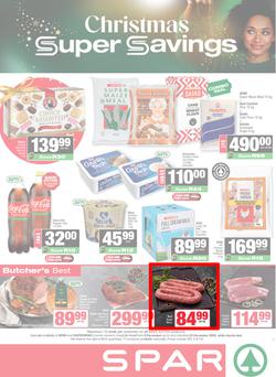 SPAR & SUPERSPAR KwaZulu-Natal Country : Christmas Super Savings (08 December - 24 December 2025), page 1