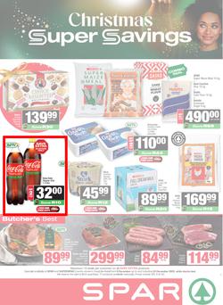 SPAR & SUPERSPAR KwaZulu-Natal Country : Christmas Super Savings (08 December - 24 December 2025), page 1