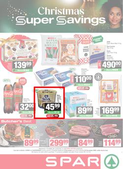SPAR & SUPERSPAR KwaZulu-Natal Country : Christmas Super Savings (08 December - 24 December 2025), page 1