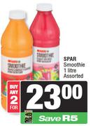 Spar Smoothie Assorted-For Any 2 x 1Ltr