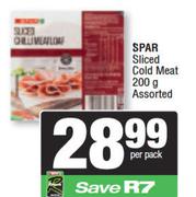 Spar Sliced Cold Meat Assorted-200g Per Pack