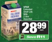 Spar Extended Shelf Lite Milk Assorted-2ltr